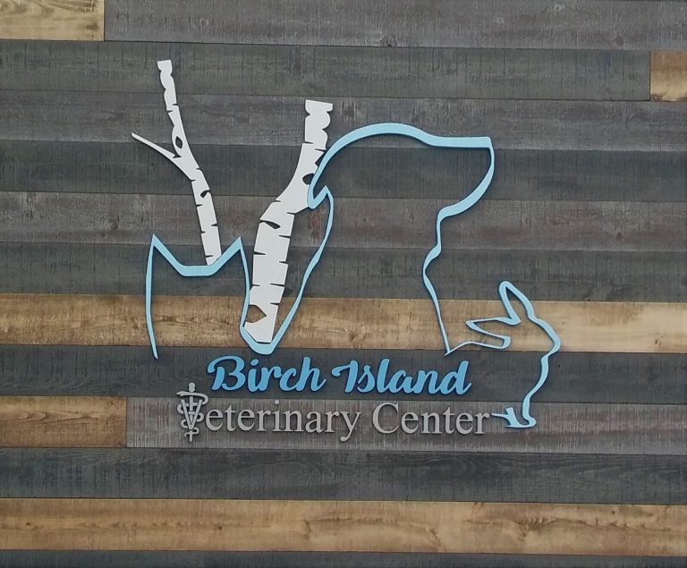 Birch Island Shimp Sign & Design